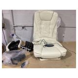 Vinsetto 7-Point Vibrating Massage Office Chair High Back Massaging  with Lumbar Support, Footrest, Cream White