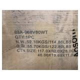 HOMCOM 71" Kitchen Pantry Cabinet with Microwave Stand, Kitchen Hutch with 2 Drawers and Adjustable Shelves, White