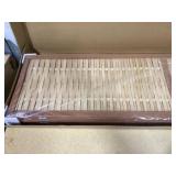 HOMCOM Hand Woven Room Divider, 4 Panel Bamboo Folding Privacy Screen