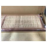 HOMCOM Hand Woven Room Divider, 4 Panel Bamboo Folding Privacy Screen