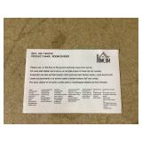 HOMCOM Hand Woven Room Divider, 4 Panel Bamboo Folding Privacy Screen