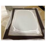 HOMCOM 23.5" x 31.5" UV-Resistant Sports Jersey Frame Display Case, Brown