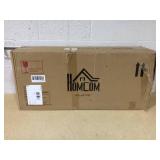 HOMCOM Bookcase with Cabinet, 3-Tiers Bookshelf for Storage