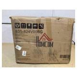 HOMCOM Bar Height Bar Stools Set of 2, Beige