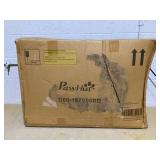 PawHut Easy Fold Dog Stroller with Storage Bags, Washable Cushion, Safety Leash for Medium and Large-Sized Pets, Red