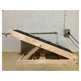 PawHut Height Adjustable Pet Ramp with Non-Slip Carpet Surfaces, 4 Levels Folding Dog Cat Ramp for Bed, Sofa & Car