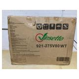 Vinsetto Massage Office Chair with 6 Vibrating Points, High Back Reclining Office Chair with Footrest and Remote, White