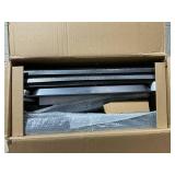 PawHut Metal Small Animal Cage 4-Tiers Rolling Big Ferret Cage with Hammock Removable Tray