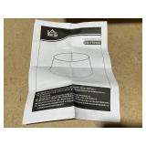 Homcom - Steel Christmas Tree Collar Ring Skirt, 26x26x11 Inch Home Decoration - White