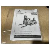 Aosom Kids Ride on Excavator Pulling Cart with Sound Effects, No Power Digger Scooter Ride-on Toy Construction Vehicle for Toddler or Preschool Age with Under-Seat Storage, Treaded Wheels