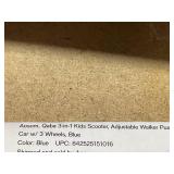 Qaba 3-in-1 Ride On Push Car, Kids Scooter, Sliding Walker, Push Rider, with Adjustable Handlebar, 3 Balanced Wheels, Removable Storage Seat, for Boys and Girls Aged 2-6 Years Olds, Blue