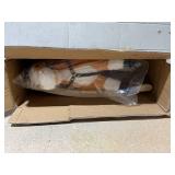 Qaba Kids Plush Toy Rocking Horse, Wooden Ride-on Chair, Plush Animal Rocker with Realistic Sounds and Moving Tail for Toddlers, Brown