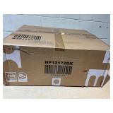 Costway 3-Piece Patio Rocking Bistro Rocker Chairs Set with Glass-Top Side Table-Black