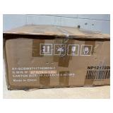 Costway 3-Piece Patio Rocking Bistro Rocker Chairs Set with Glass-Top Side Table-Black