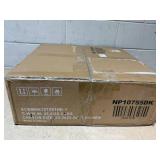 Costway 28" Black Portable Fire Pit on Wheels with Log Grate