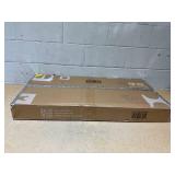 Costway Oval Coffee Table - 2-Tier Wooden Accent Table with Spacious Tabletop & Open Storage Shelf, White