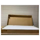 Costway Wall Mounted Floating Computer Table Desk Home Office Furni Storage Shelf White