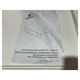 Costway Wall Mounted Floating Computer Table Desk Home Office Furni Storage Shelf White