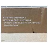 Costway Freestanding Jewelry Cabinet with Full-Length Mirror-White