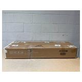 Costway White MDF Jewelry Cabinet Armoire Mirror 3-Color 46 LED Lights, Adjustable Height, Wheels