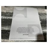 Costway White MDF Jewelry Cabinet Armoire Mirror 3-Color 46 LED Lights, Adjustable Height, Wheels