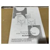 Costway 39 in. Brown Low Back Wood Bar Stools Counter Height Chairs with PU Leather Seat Black (Set of 2)