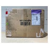 Gymax 54 Quart Rolling Wooden Patio Cooler Cart w/ 2 Drop Leaf Tables Bottle Opener