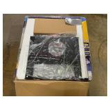 Direct Vent Natural Gas Wall Furnace with Thermostat, 17,000 BTU. Professional Vent Kit Included in Box. Gray/Black