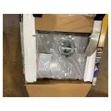 Direct Vent Natural Gas Wall Furnace with Thermostat, 17,000 BTU. Professional Vent Kit Included in Box. Gray/Black