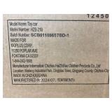 TOBBI 12V Bumper Car Ride on with Remote Control, Music, LED Lights, 360 Spin Age 1.5-9 Child, Blue