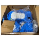 TOBBI 12V Bumper Car Ride on with Remote Control, Music, LED Lights, 360 Spin Age 1.5-9 Child, Blue