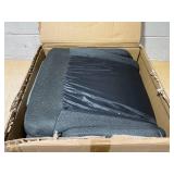 Costway 360-Degree Swivel Gaming Floor Chair with Foldable Adjustable Backrest Grey