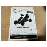 Aosom Kids Pedal Go Kart w/ Swing Axle, Shock-Absorbing Wheels, Blue