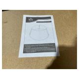 HOMCOM Christmas Tree Collar, Steel Tree Ring Skirt, Home Xmas Decoration for Christmas Tree, 26" x 26" x 11", Green