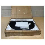 Outsunny 20lbs Half Round Patio Umbrella Base Outdoor Decorative Resin Parasol Stand Holder for ?1.5", ?1.9" Pole