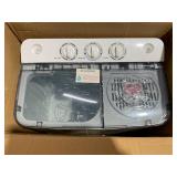 COSTWAY Portable Washing Machine, Twin Tub 20 Lbs Capacity