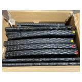 Costway 3PC Outdoor Patio Rattan Furniture Set Storage Coffee Table Cushioned Sofa White