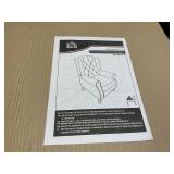 HOMCOM Fabric Tufted Club Accent Chair with Wooden Legs, Blue