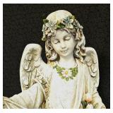 Angel with Birds Garden Statue by Roman Joseph Studio