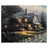 Thomas Kinkade S/N Moonlight Lane Canvas Edition 969 / 2000