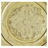 Federal Glass Company Depression Glassware Four Place Luncheon Set from the Madrid pattern