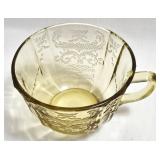 Federal Glass Company Depression Glassware Four Place Luncheon Set from the Madrid pattern