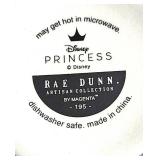 Sad Iron (flat clothing iron) from the 19th Century, Disney Princess set of 4 measuring cups By Rae Dunn, Porcelain Chrysanthemum shape pair of salt and pepper shakers