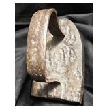 Sad Iron (flat clothing iron) from the 19th Century, Disney Princess set of 4 measuring cups By Rae Dunn, Porcelain Chrysanthemum shape pair of salt and pepper shakers