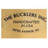 Cherub with Bell by Giuseppe Armani (signed 1979) in Florence Italy Handcrafted with 24 Kt Gold Accents, Oval Picture Frame by Bucklers Inc. Fifth Ave. NY