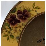 Cherub with Bell by Giuseppe Armani (signed 1979) in Florence Italy Handcrafted with 24 Kt Gold Accents, Oval Picture Frame by Bucklers Inc. Fifth Ave. NY