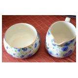 MIKASA CRYSTAL BOWL AND LORD NELSON 24kt Gold Accent OPEN SUGAR/CREAMER by Elijah Cotton Ltd in Stoke - on - Trent, England