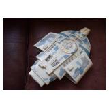 Star Cruiser USS Defiant, STAR WARS LASER BLASTER, PROTECTION DEVICE, Dark Ages Spawn BLUETOOTH Action Figure, THE MUMMY Action Figure, PUNCHING HULK Action Figure and LORD OF THE RINGS Action Figures