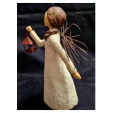 MARBLE SCULPTURE - Willow Tree "Angel of Hope" designed by Susan Lordi, Miniature Seth Thomas grandfather clock, Wade Whimsies from the UK Developed by Sir George Wade, Two POLAR BEARS from the Red 