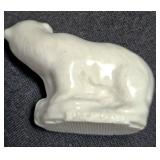 MARBLE SCULPTURE - Willow Tree "Angel of Hope" designed by Susan Lordi, Miniature Seth Thomas grandfather clock, Wade Whimsies from the UK Developed by Sir George Wade, Two POLAR BEARS from the Red 